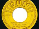 SUN 230 - Miller Sisters - No Right Way/ You Can Tell  Rockabilly 45 Push Marks