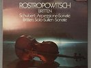 D703 Schubert Britten Sonatas Rostropovich 2LP DECCA 6.35625 DX Stereo