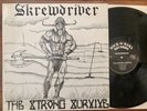 Screwdriver The Strong Survive Lp Original 1st Pressing ‘90 Germany Skinhead Oi