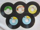 Five JAMAICAN 45's -- Malcolm X, MERCILESS, Lady Saw, BOUNTY KILLER, Junior Reid