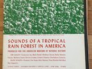 Sounds Of A Tropical Rain Forest In America Vinyl Lp Folkways Records 