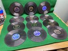 (12) 78 rpm Jazz/Blues Records. Original Dixieland Jazz Band. Bix Beiderbecke++.