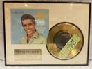 Elvis Presley 24ktGP 45 Record Can't Help Falling in Love/ Concert Ticket Framed