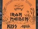 KISS IRON MAIDEN ANTHRAX 3 LP Box Monster Of Rock 1988 + Poster Live In Modena