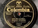 2 Original Blind Willie Johnson Columbia 78 RPM Records  DARK WAS THE NIGHT +
