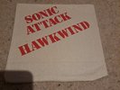 HAWKWIND  Sonic Attack  Single Sided 45   7” Vinyl Canvas Cover  MINT