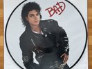 MICHAEL JACKSON BAD 1987 Epic Vintage Vinyl Picture Disc W/ Sleeve And Card