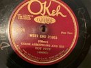 Jazz 78 Rpm OKEH 41078 Louis Armstrong & His Hot Five - West End Blues/Fireworks