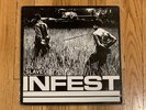 Infest Slave LP Red Vinyl 1997 Draw Blank Deep Six Crossed Out No Comment MITB