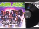 HTF thrash metal lp OVER KILL/OVERKILL Taking Over 1987 Megaforce PROMO inner