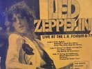 Led Zeppelin Live At LA Forum 6/77 2 Record Set For Badge Holders Only.