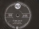 Elvis Schellackplatte 78 rpm My baby left me