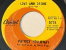 NORTHERN SOUL Patrice Holloway LOVE AND DESIRE Capitol 45 rare Canadian pressing