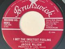 NORTHERN SOUL Jackie Wilson I GET THE SWEETEST FEELING Brunswick 45 Canada press