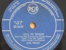 78 RPM ELVIS PRESLEY - Love Me Tender / Anyway You  Want Me RCA BELGIUM DISEL