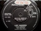 The BEATLES - *LADY MADONNA* - 1968 - UK - *FACTORY SAMPLE* - 1G STAMPER - EX