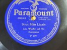 Paramount Record 78 rpm STRUT MISS LIZZIE / HOME AGAIN BLUES Lulu Whidby