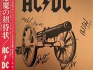 COA AUTOGRAPH  AC/DC  P-11068A VINYL LP OBI JAPAN Signed