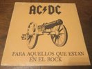 AC/DC FOR THOUSE ABOUT TO ROCK  ARGENTINA ORIGINAL VINYL Spanish trucking LIST