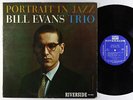 Bill Evans Trio - Portrait In Jazz LP - Riverside - RLP 12-315 Mono DG