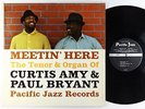 Curtis Amy & Paul Bryant - Meetin' Here LP - Pacific Jazz - PJ-26 Mono DG VG++