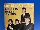 The Beatles 45 Record Ticket To Ride/ Yes It Is 1965 In Original Picture Sleeve