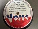 V DISC WW2 78 RPM- Sun valley jump - Glenn Miller / Artie Shaw - No. 281