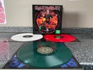 3 COLOURED VINYL LPS IRON MAIDEN NIGHTS OF THE DEAD LIVE MEXICO CITY SUPER RARE