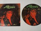 POISON 'Open Up and Say...Ahh ' Vintage 80s Picture Disc LP  W/ Original Jacket