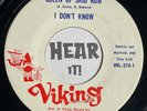 Superb FL Skid Row Country 45 I DON'T KNOW Carl Stevens Queen of VIKING hear EX