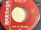 SONNY BOY WILLIAMSON-CHECKER 1003-NINE BELOW ZERO/ONE WAY OUT=CHGO HARP BLUES 45
