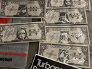 Turbonegro Signed Full Set Dollar bills Party Animals Promo Trbngr Rare Hank Von