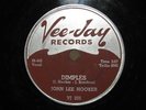 JOHN LEE HOOKER   DIMPLES / BABY LEE 78 RPM VEE-JAY 205 E+ 1956 CLEAN BEAUTY