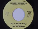 Sweet/Northern Soul 45 SPONTAINS Try It Again(Baby)/Uptown on Playboy VG++