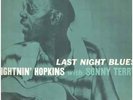 LP Lightnin Hopkins With Sonny Terry Last Night Blues NEAR MINT Prestige Blu
