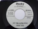 45 RARE Doo Wop Ducky 713 DJ TENDER TONES Just For A Little While/ Love You So
