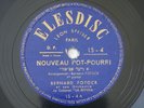Yiddish Bernard Potock Nouveau Pot-Pourri French 78RPM Elesdisc LS 4