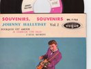 EP JOHNNY HALLYDAY SOUVENIRS,SOUVENIRS DISQUE LABEL ROSE ET BLANC