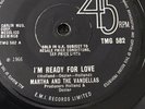 Martha & Vandellas - I’m Ready For Love/ He Doesn’t Love Her Anymore TMG582 Ex