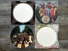 THE BEATLES Vinyl Record PICTURE DISC Abbey Road + Sgt. Pepper's Album 1978 Lot
