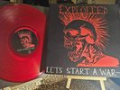The Exploited RARE Red Vinyl import LP “ Let’s Start A War “ Gatefold Never Play