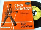 Ultra rare Eddie Cochran EP C'mon Everybody Yellow London 1st Press 1959 VG+/VG