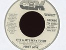 First Love - It's A Mystery To Me on CIM Promo Modern Soul 45