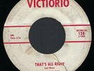 The Vendors (The Invictors) That's All Right/ All Lovers 45 Victiorio Doo-Wop vg