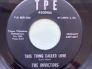 R&B Doo Wop 45 The Invictors - This Thing Called Love/The Wiggle TPE