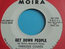 Fabulous Counts  - Get Down People  -  MOIRA  PROMO  -  Funk 45  ( EX )