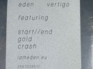 EDEN ‎Vertigo Limited Edition (ETCHED & Clear vinyl) 2LP RARE/NEW/SEALED