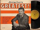 JERRY LEE LEWIS - LEE'S GREATEST - ORIGINAL 1961 SUN RECORDS LP vinyl album VG-