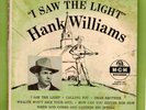 HANK WILLIAMS I SAW THE LIGHT COUNTRY GOSPEL 2 POCKET E.P 45 RPM RECORD