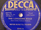 Sister Rosetta Tharpe The Lonesome Road Rock Me Decca 2243 Blues 78 RPM HEAR